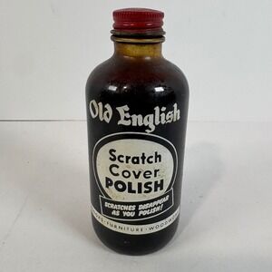 Vintage Old English‎ Scratch Cover Polish Liquid Furniture Wood Dark